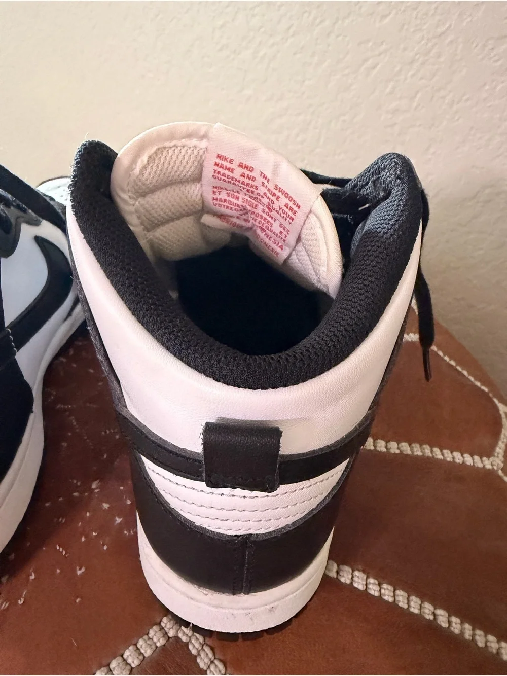 Nike Black & White High-Top Sneakers